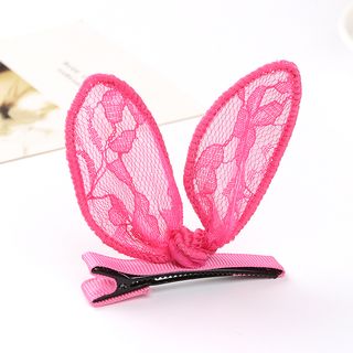 Kẹp tóc ren tai thỏ