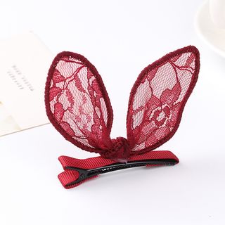 Kẹp tóc ren tai thỏ