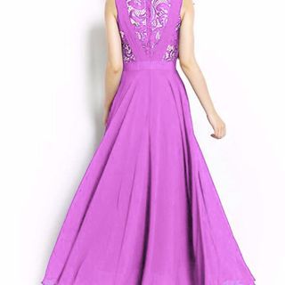 Đầm ren tím hoa sim ebela- dt62 - e255