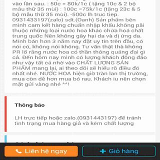 Nước hoa pháp chiết 100