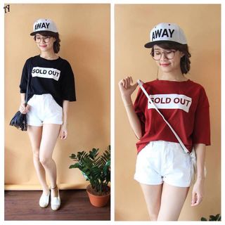 Áo cổ tròn tay ngắn