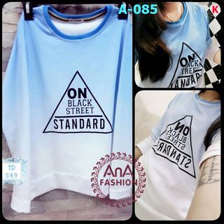 A-085 ao thun nu standard xanh