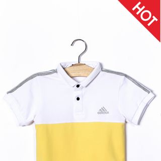 Aó adidas baby trắng phối vàng vải cotton- giá tại xưởng- giá tốtri nhí 7 cái ri đại 5 cái
