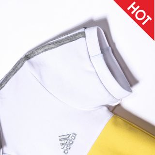 Aó adidas baby trắng phối vàng vải cotton- giá tại xưởng- giá tốtri nhí 7 cái ri đại 5 cái