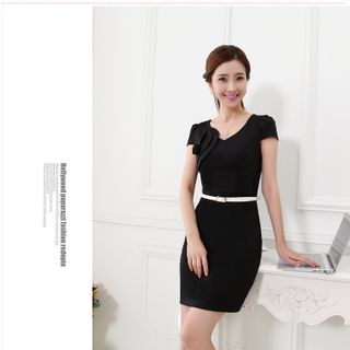 Đầm hoa hồng đen tặng kèm bell cs04-e175
