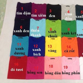 Áo thun trơn 25k