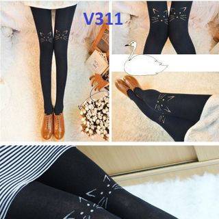 V311 - quần legging mèo -
