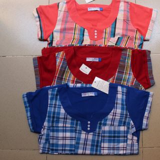 Bộ phối caro quần dài