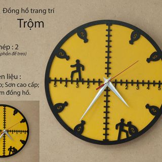 Đồng hồ treo tường trang tri nội thất
