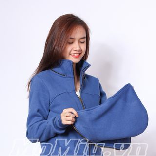 Áo khoác túi trong xỏ ngón kn341 tháo nón