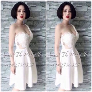 Váy xoè ren đắp ngực
