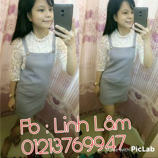 Yếm thun gân có túi không kèm áo