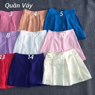 Quần giả váy xếp li