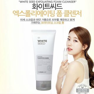 Sữa rửa mặt trắng da white seed exfoliating foam cleanser the