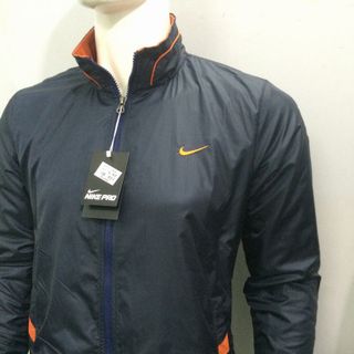 Áo khoác dù nike cổ viền cam