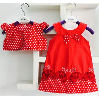 A21043 - đầm kate phối bi đắp bọ áo khoác oshkoshsize 1-8