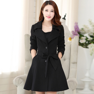 Áo khoác dạ nữ form dài hàn quốc