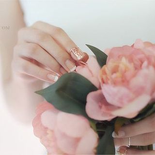 S3245 nhẫn móng tay nữ kiểu mới họa tiết cổ điển phong cách hàn quốc