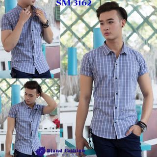 Ao mi nam tay ngan bland fashion sm-3162