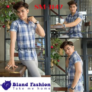 Ao mi nam tay ngan bland fashion sm-3162