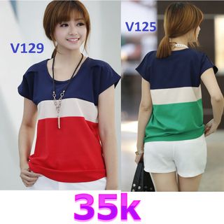 35k áo voan phối màu 3424