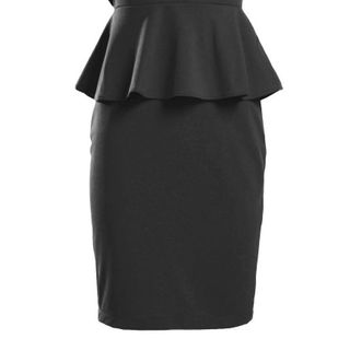 Đầm peplum phối bèo xanh - 3c151224blu