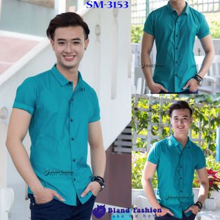 Áo sơ mi nam tay ngắn bland fashion sm-3153