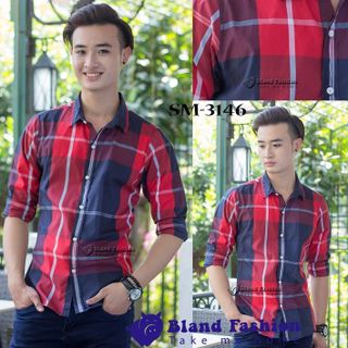Áo sơ mi nam tay ngắn bland fashion sm-3153