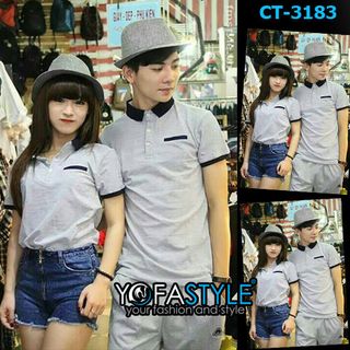 Áo couple phối màu