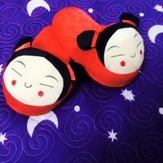 Dép bông hình gấu poohdoremonkittypucca dễ thương dép đi trong nhà hình thú 60k