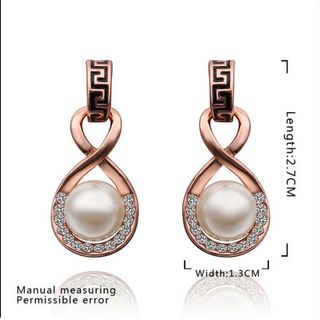 1345 bộ đồ trang sức nữ dây chuyềnkhuyên tai gắn cườm sang trọng