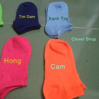 Vớ trơn cổ ngắn hàng có sẵn