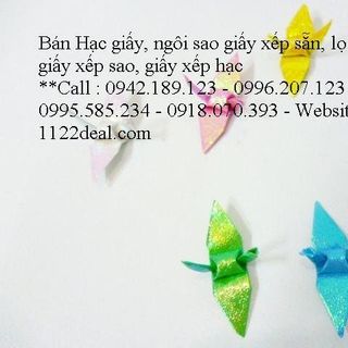 1000 con hac giấy xà cừ lấp lánh chưa có hủ thủy tinh - quà tặng ý nghĩa lãng mạn cho 1 điều ước - 300000đ/1000con