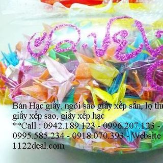 1000 con hac giấy xà cừ lấp lánh chưa có hủ thủy tinh - quà tặng ý nghĩa lãng mạn cho 1 điều ước - 300000đ/1000con