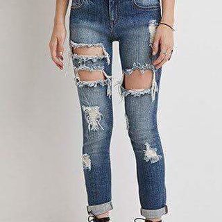 Jean rách boyfriend f21