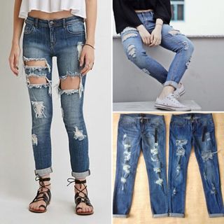 Jean rách boyfriend f21