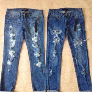 Jean rách boyfriend f21