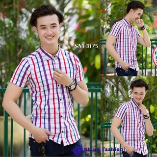 Ao mi nam kate tay ngan sm-3177