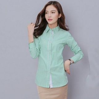 Áo sơ mi sọc nhí năng động sh-a084