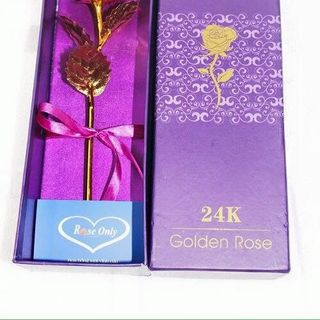 Hoa hồng mạ vàng 24k