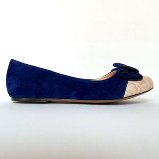 Giày búp bê lozido l009 xanh coban