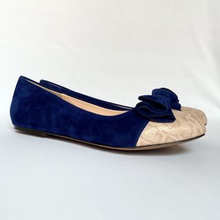 Giày búp bê lozido l009 xanh coban