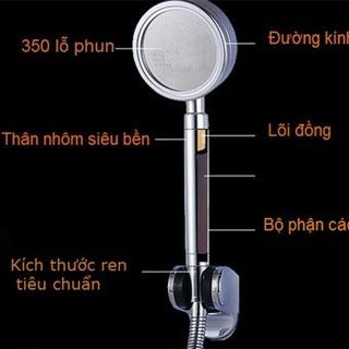 Vòi sen nhôm tăng áp 400