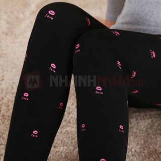 Quần legging họa tiết bọc nhung siêu ấm 7855 giá sỉ