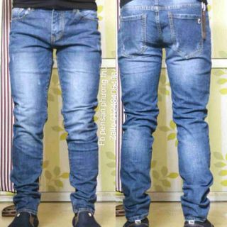 Quần jens nam cào nhẹ