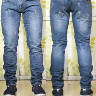 Quần jens nam cào nhẹ