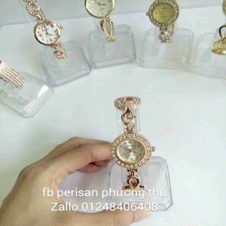 Đồng hồ đính đá mặt tròn nữ