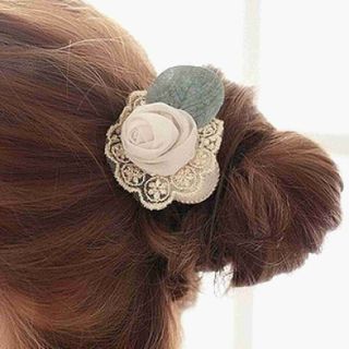 Dây buộc tóc hồng bột đậu xanh hạt đậu