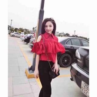 Áo sơ ma lệch vai