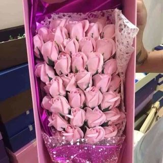 Hộp hoa hồng sáp thơm 33 bông hoa 250000d